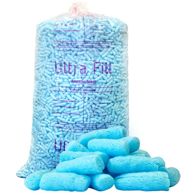 15 Cubic Foot Ecoflo ULTRA Loose Fill Packing Peanuts (Like Polystyrene)